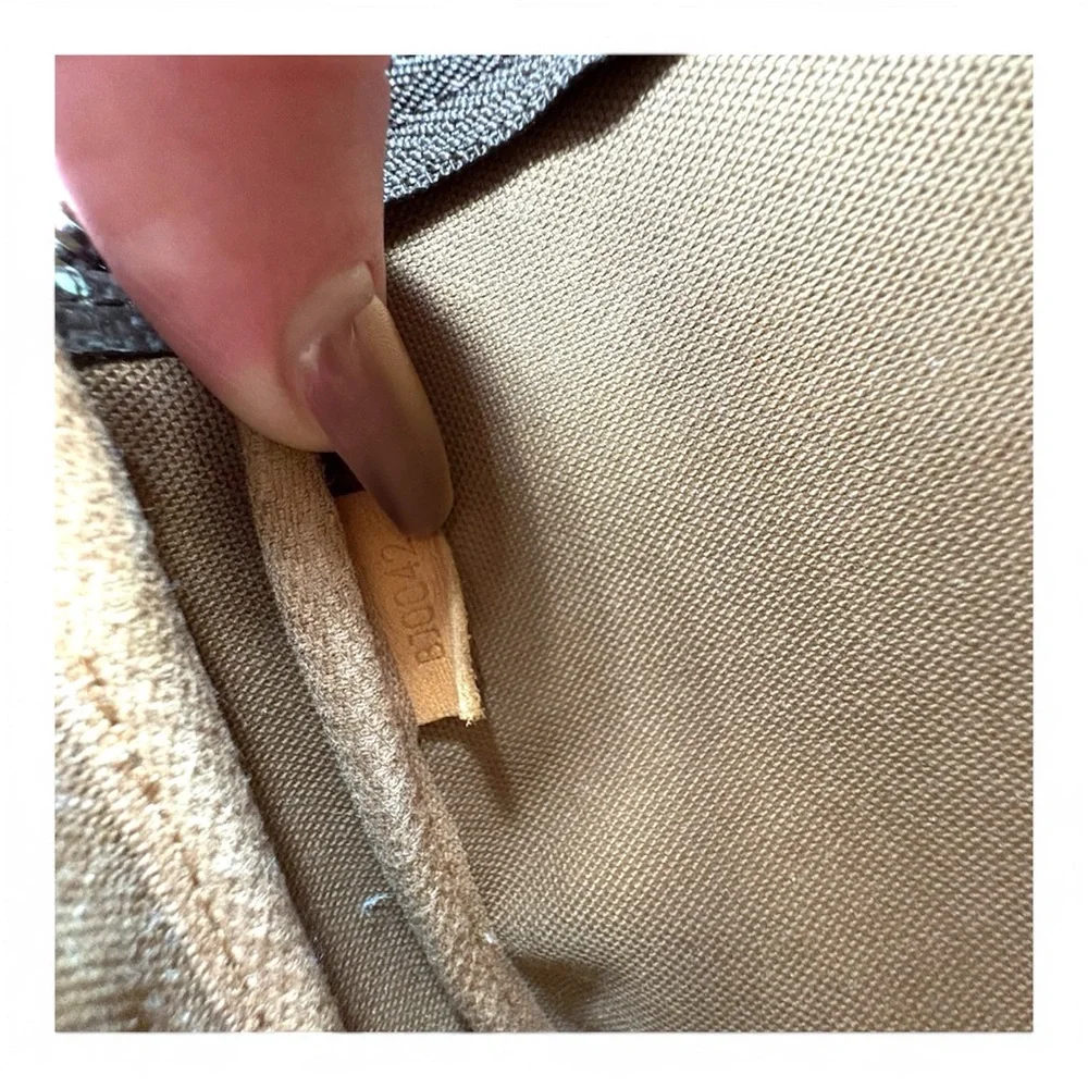 Louis Vuitton Pochette Accessoires Monogram Shoulder Bag Mini Brown Canvas